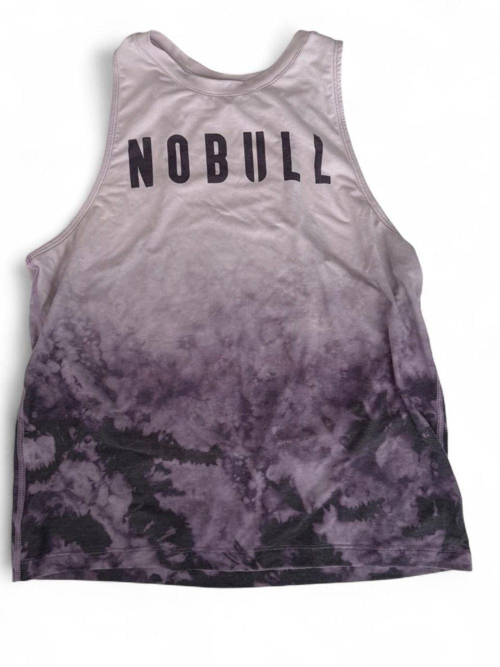 NOBULL Purple Black Tie Dye Workout Tank Top Women’s Size M Fitness